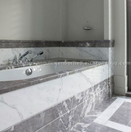 Calacatta Marble Bathtup, Deck and surround