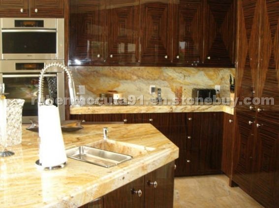 Golden Rustic Countertop