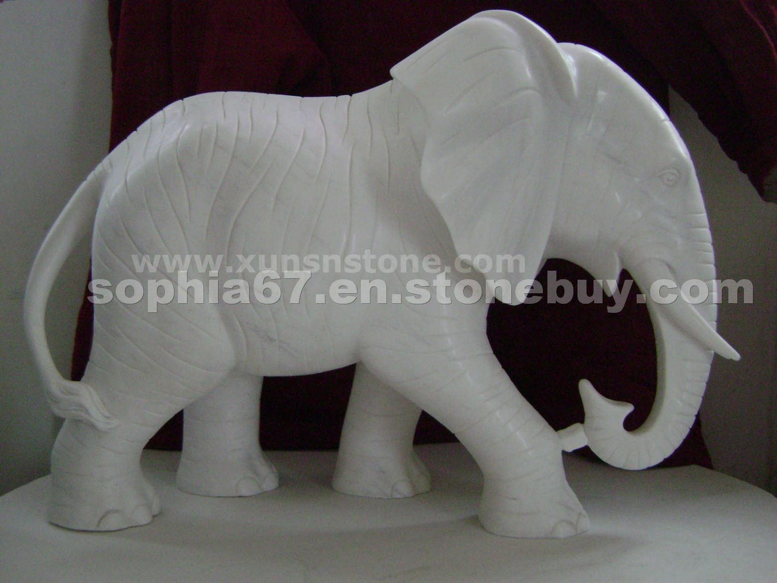 white marble elephant
