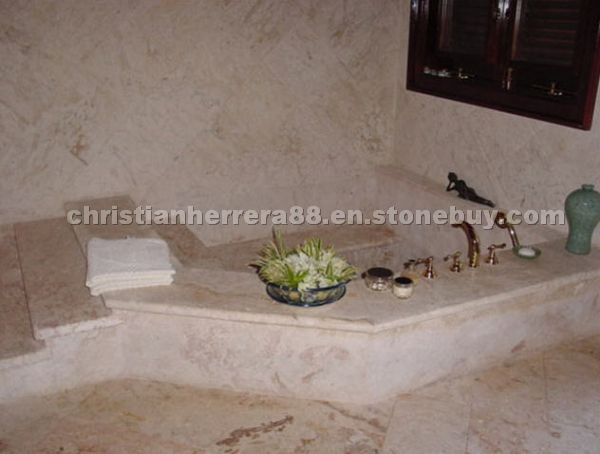 Beige Marble Bath
