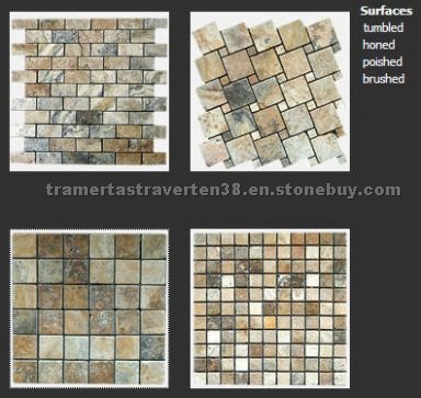 Scabos Travertine Mosaics