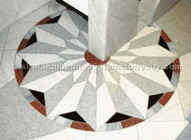 Marble mosaic, pavement