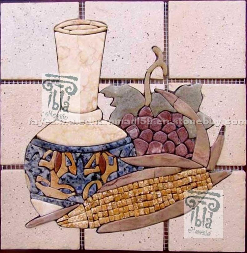 Kitchen Backsplash Mural Inlay Art Tile