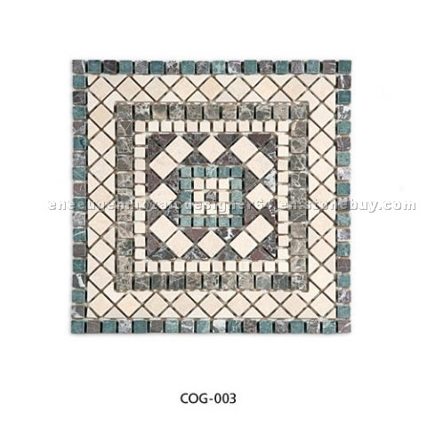 Rectangular mosaic medallion