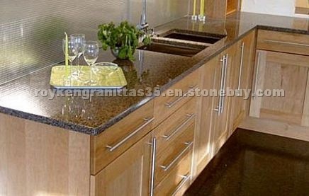 Mahogany granite countertop