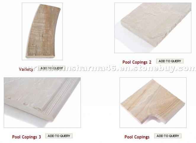 Sandstone Pool Copings