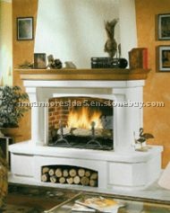 Limestone, Marble Fireplace Limestone, Marble Fireplace