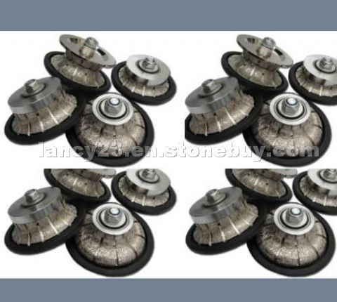 Vacuum brazed diamond hand profile wheel