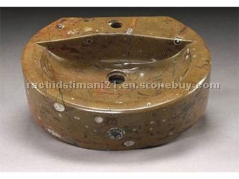 fossil marble sinks