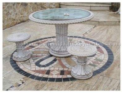 Travertine Stone Tables, Furnitures