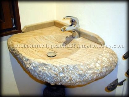 Natural stone sinks
