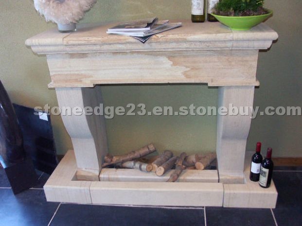 Limestone Fireplace Hurricane