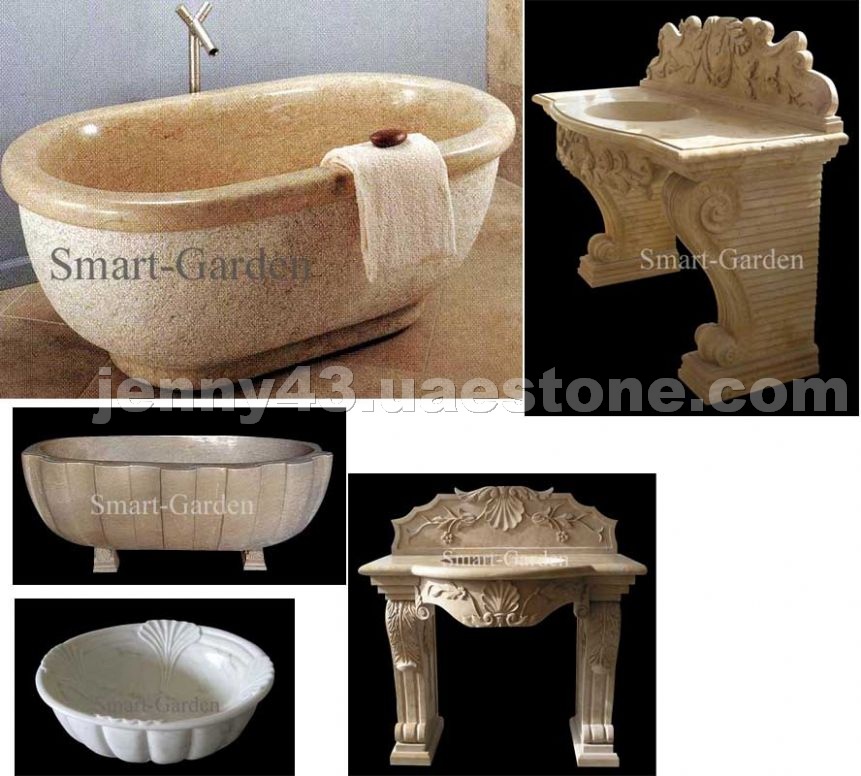 Marble bathtub