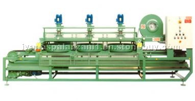Filling machine for travertine and marble