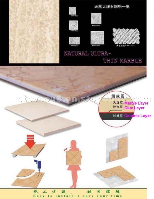 Laminated Natural Marble Tile