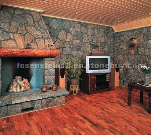 Natural stone facade cladding