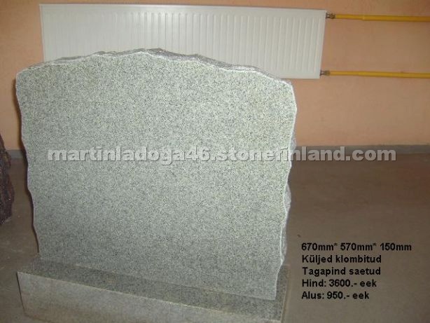 Gray Granite Tombstone
