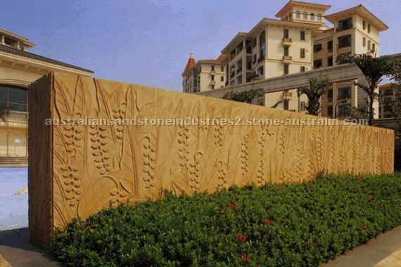 Sandstone Carved Wall Cladding Embossment