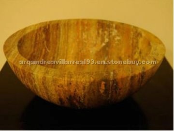 Rojo Travertine Basin