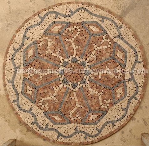 Travertine medallion