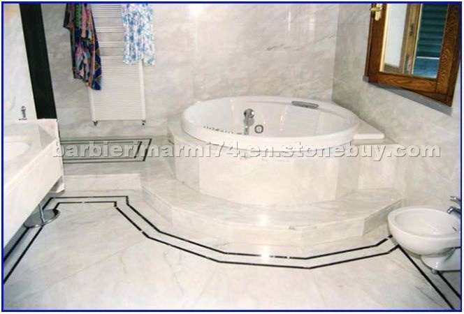 Bathroom Verde Jasmine- inlays Black Marquinia
