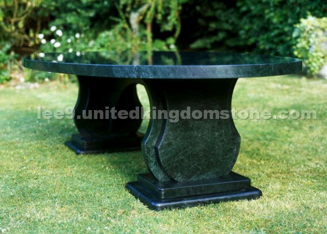 Green Marble Exterior Table