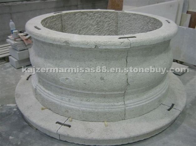 Hand Carved Flowerpot