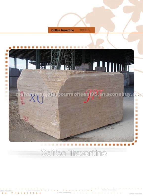 Coffee Travertine Blocks