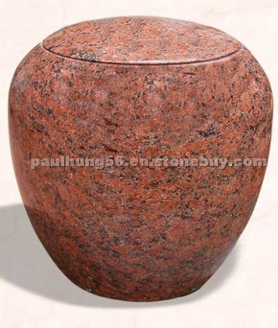 Red Granite Urn