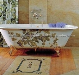 Bath design with natural stones