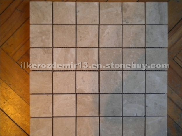Beige marble mosaic
