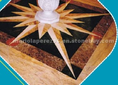Water jet inlay medallion