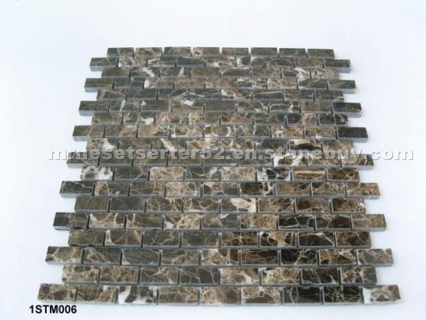 Polished Emprador Dark Mosaic
