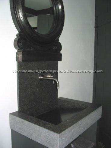 Blue stone sinks, vanity top