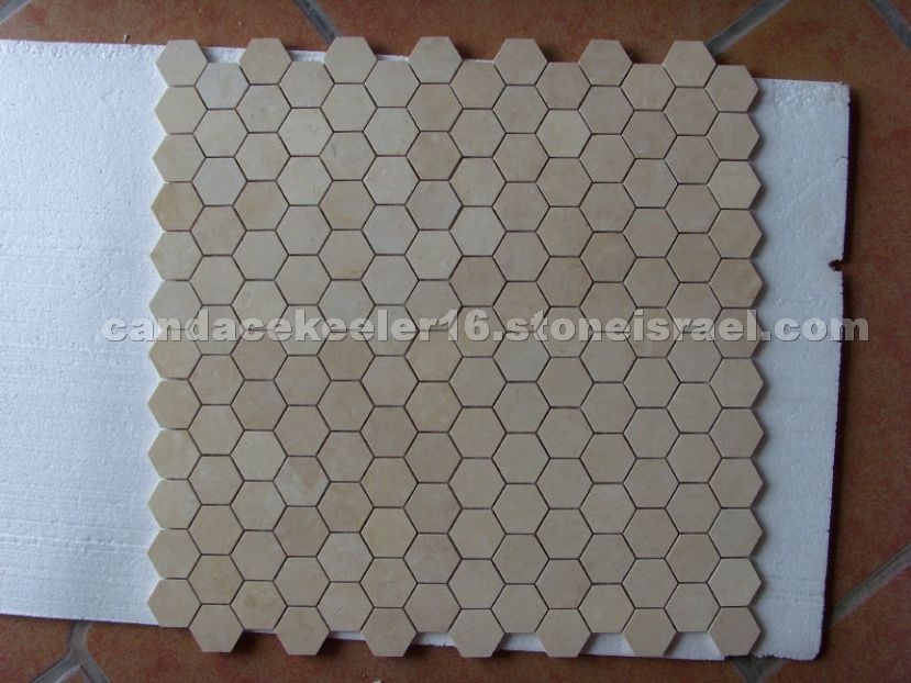 Hexagonal Jerusalem Stone Mosaic