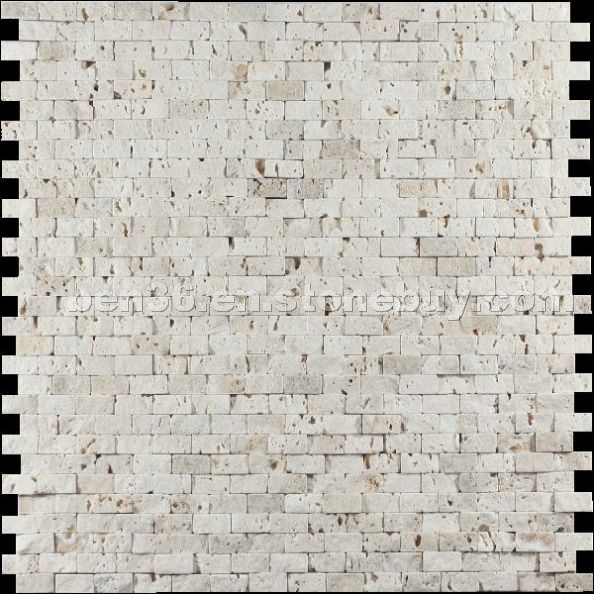 Travertine Navona Split Face Mosaic