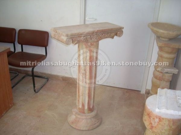Palestinian Red Marble Column