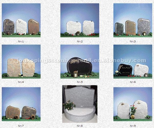 TOMBSTONE in red or light gray granite