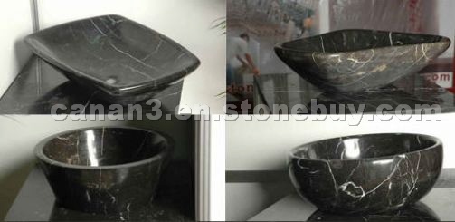 Taurus Black Marble Sink, Basins
