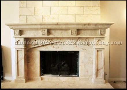 Mexican Stones Carved Fireplaces