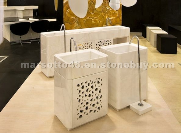Bianco Lasa Marble Wash Basin