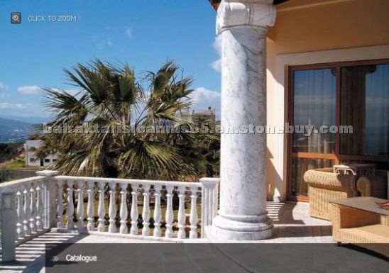 Pirgon White Marble Column