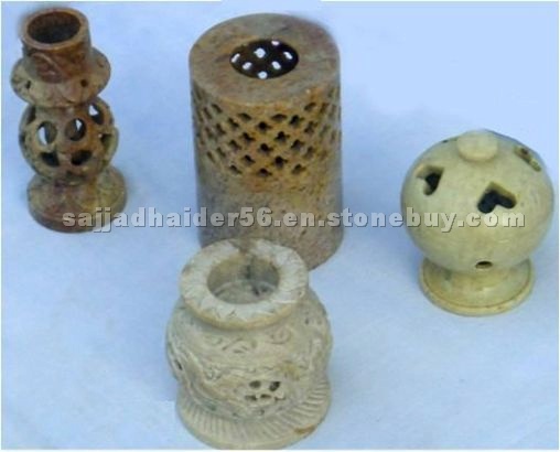Soapstone Candle Base