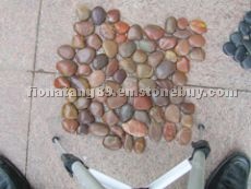 Stone Pieces With Net Pebble Stone