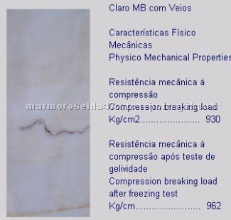 Claro MB com Veios