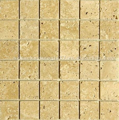 Travertine mosaic