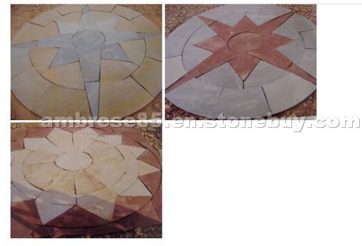 Mint Sandstone Circles and Sandstone Star Layouts