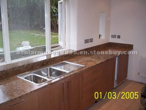Kitchen Granite Worktops: Giallo Veneziano Kitchen Granite Worktops: Giallo Veneziano