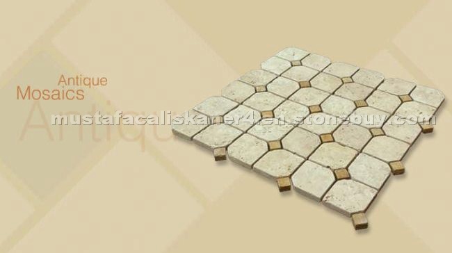 Light Travertine Antique Mosaic
