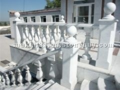 Thassos White Marble Balustrade